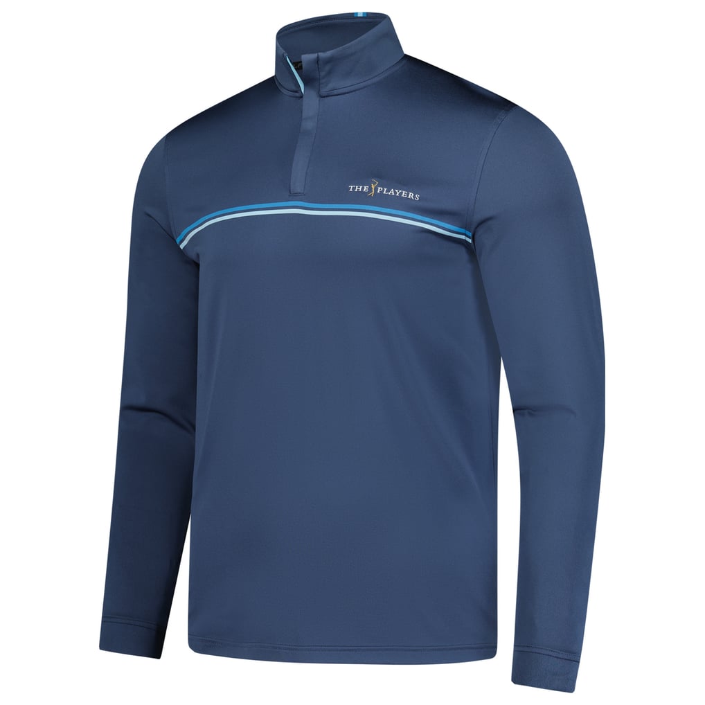  THE PLAYERS Under Armour Drive Chest Stripe Quarter-Zip Pullover - Blue